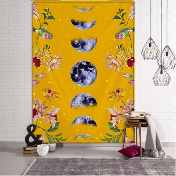 Moon Flower Wall Tapestries-ToShay.org