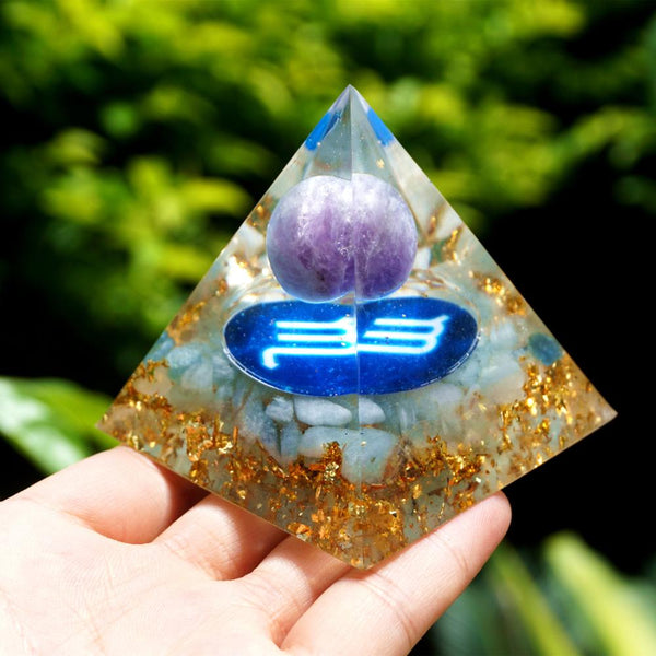 Energy Aquamarine Crystal Pyramid-ToShay.org