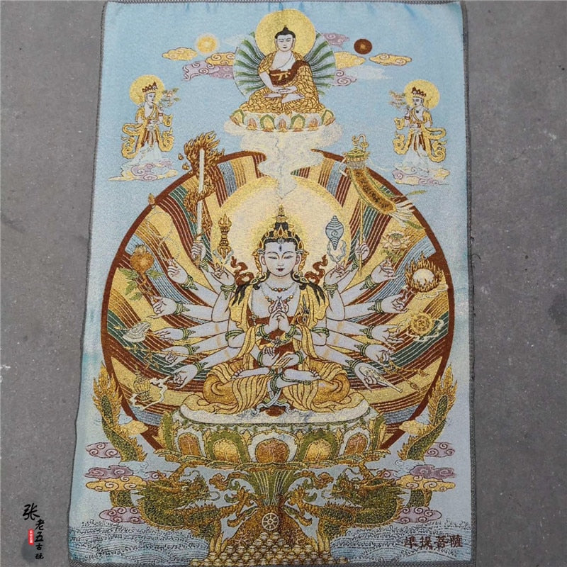 Thangka Guanyin Buddha-ToShay.org