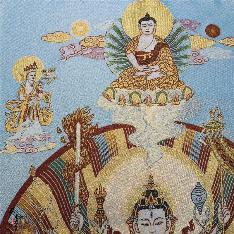 Thangka Guanyin Buddha-ToShay.org