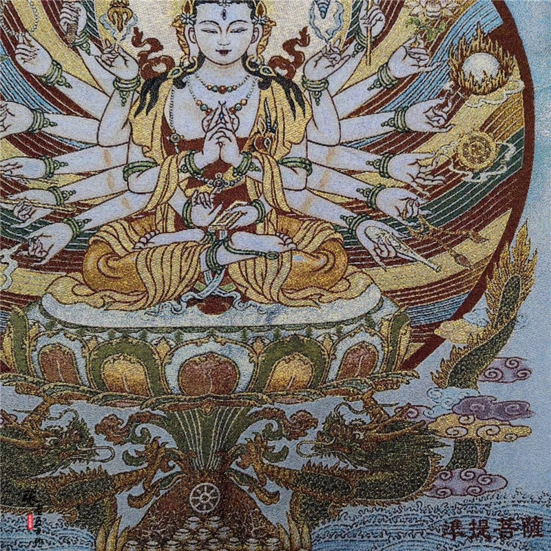 Thangka Guanyin Buddha-ToShay.org