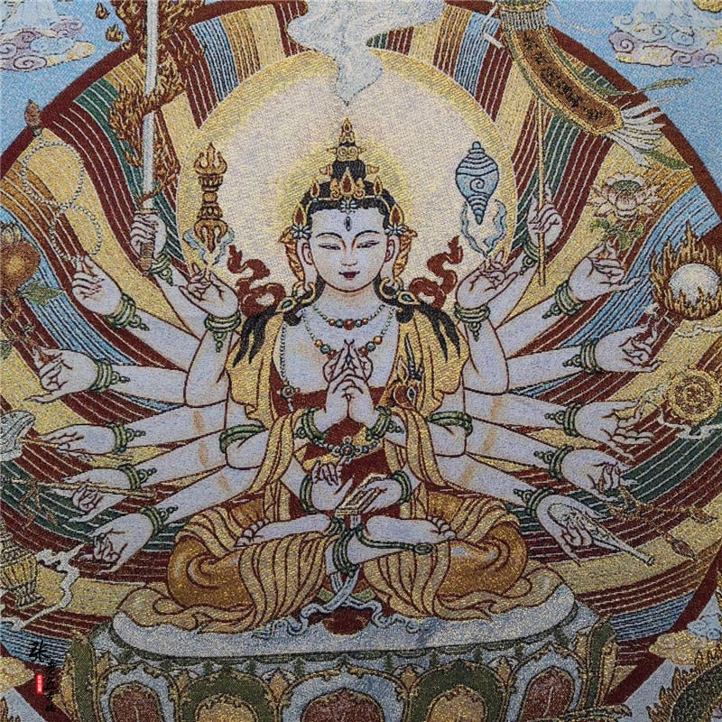 Thangka Guanyin Buddha-ToShay.org