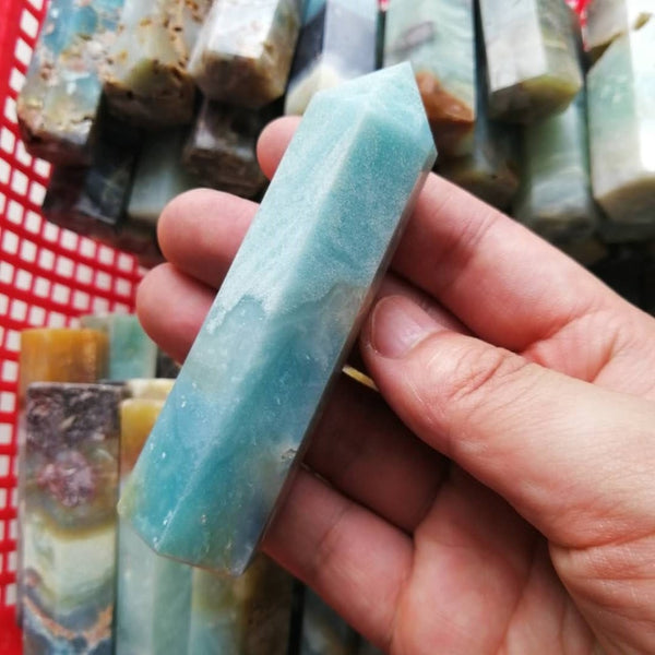 Blue Calcite Crystal Points-ToShay.org