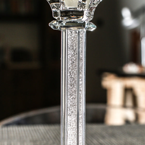 Clear Crystal Candlesticks-ToShay.org