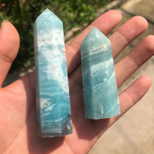 Blue Calcite Points-ToShay.org