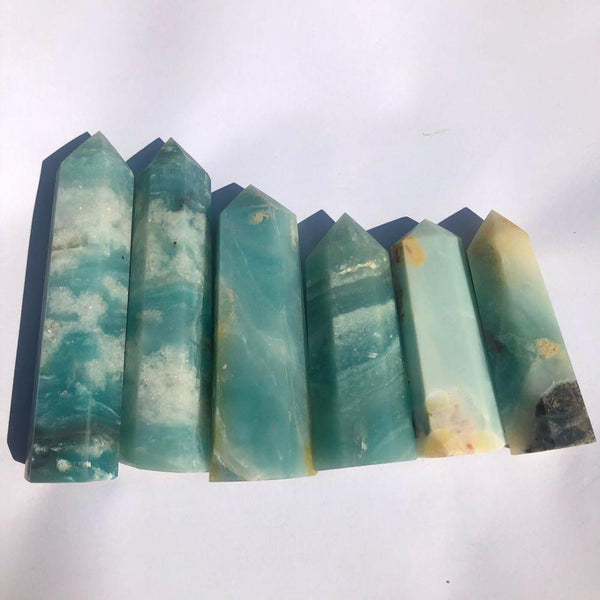 Blue Calcite Points-ToShay.org
