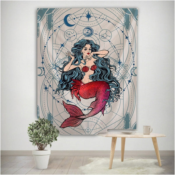 Mermaids Tapestry Wall Hanging-ToShay.org