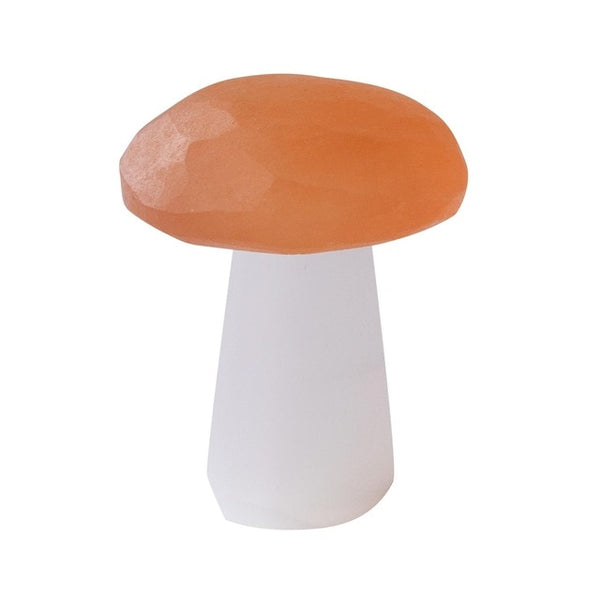 Orange Selenite Crystal Mushroom-ToShay.org