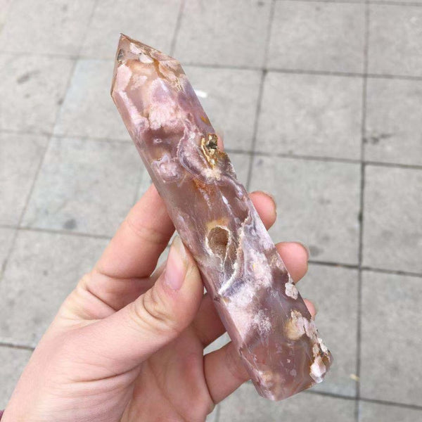Pink Cherry Blossom Agate Points-ToShay.org