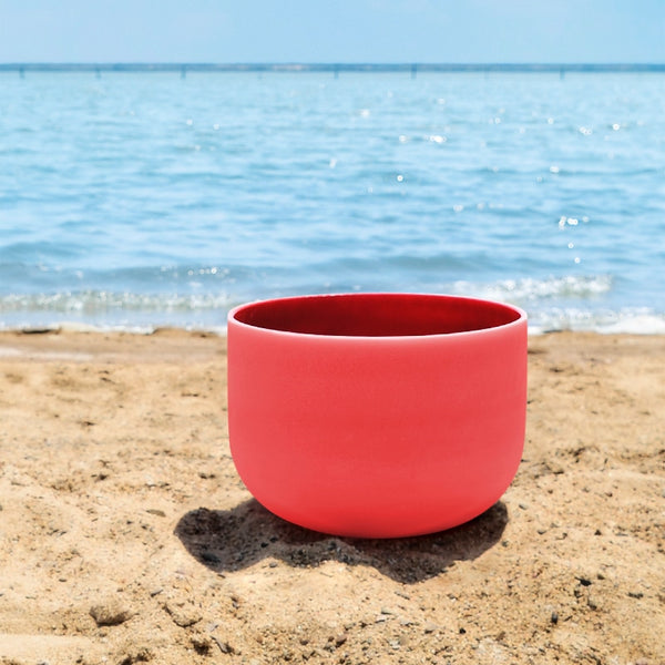 C Note Red Crystal Singing Bowl-ToShay.org