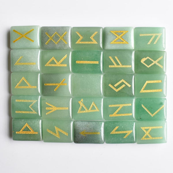 Green Aventurine Runes-ToShay.org