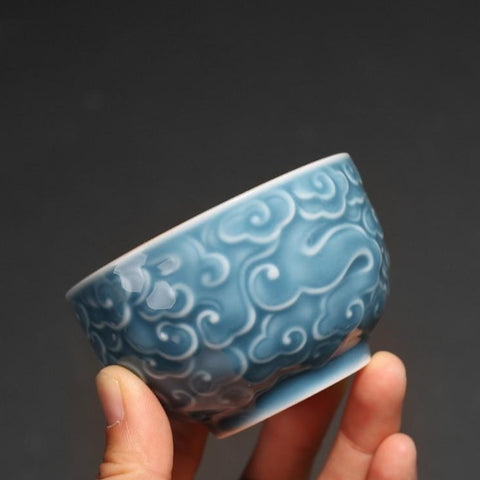 Glazed Porcelain Cloud Cup Set-ToShay.org