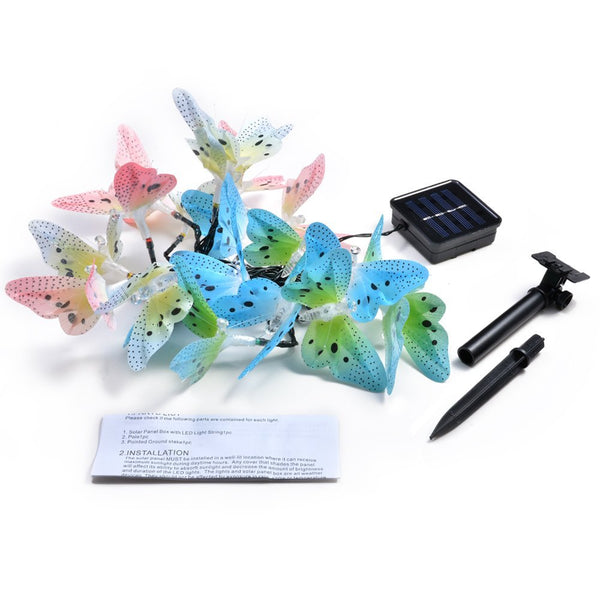 Solar Butterfly String Lights-ToShay.org