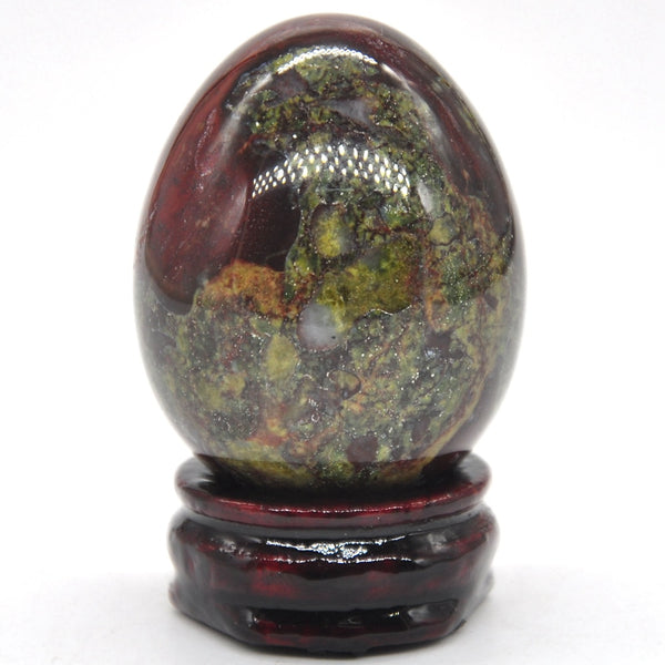 Green Dragon Blood Stone Egg-ToShay.org