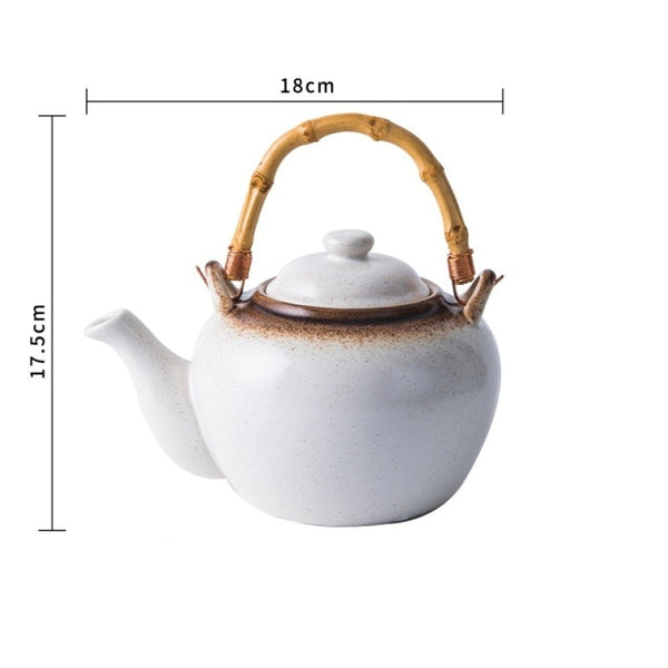 Glazed Ceramic Porcelain Teapot-ToShay.org