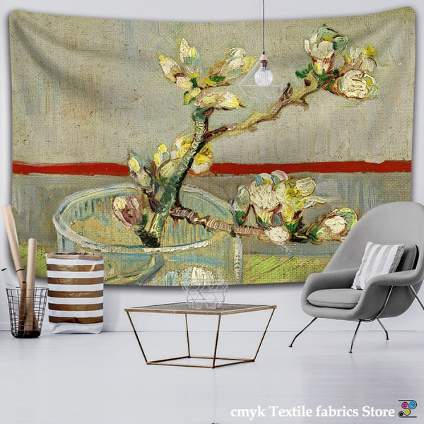 Flower Blossoms Tapestry-ToShay.org