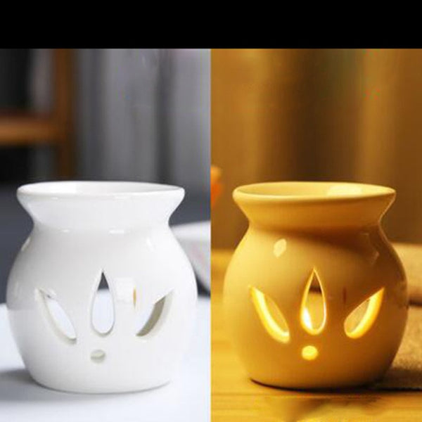 Hollow Porcelain Essential Oil Burner-ToShay.org
