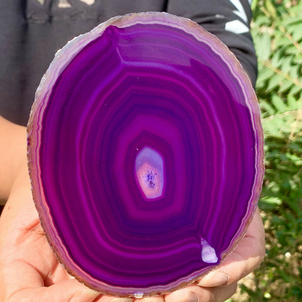 Purple Agate Crystal Slice-ToShay.org