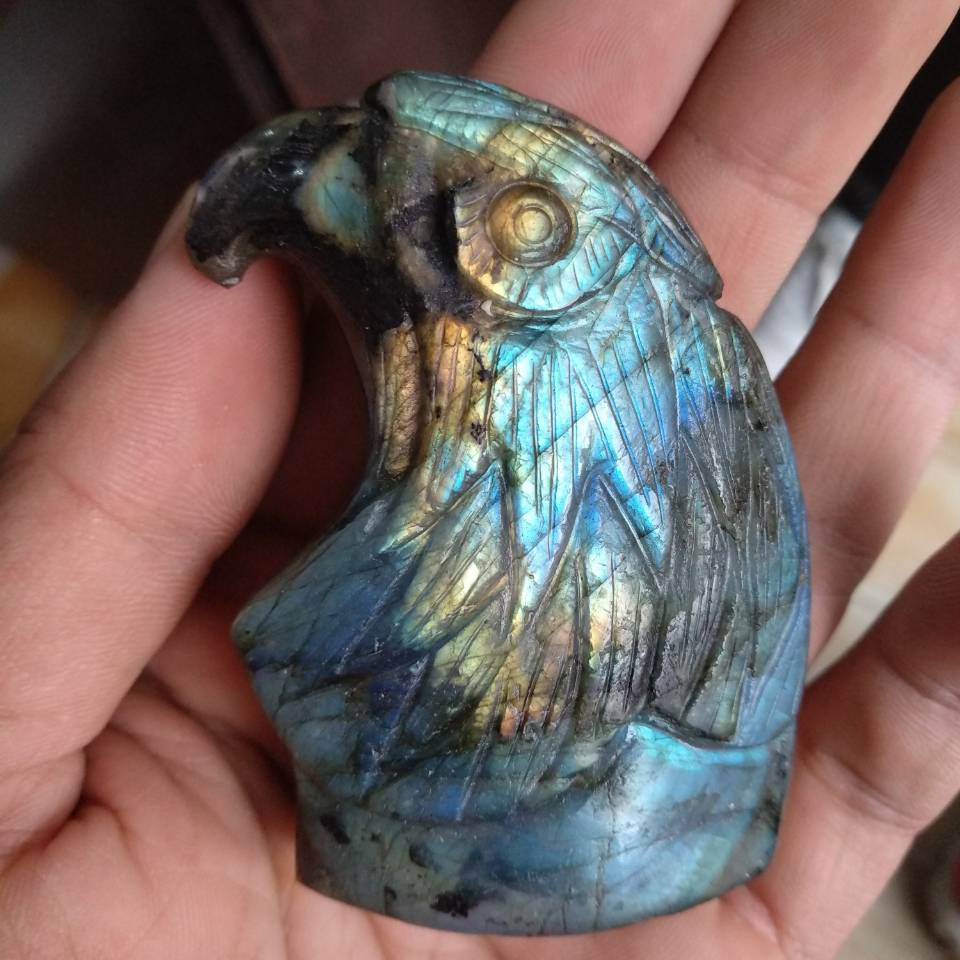 Blue Labrador Crystal Eagle Head-ToShay.org