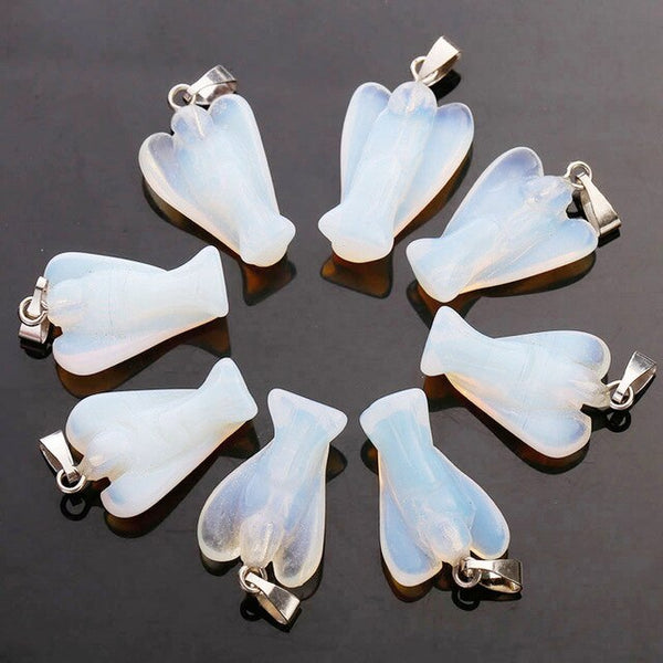 Mixed Gemstone Angel Pendants-ToShay.org