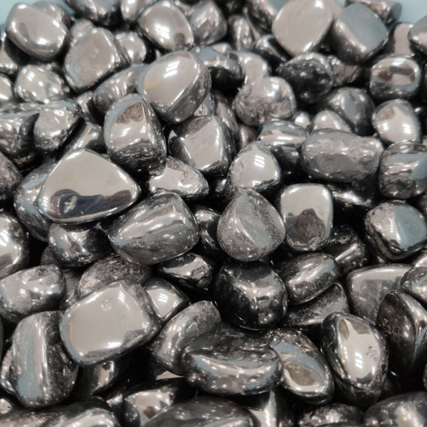 Black Hematite Tumbled Stones-ToShay.org