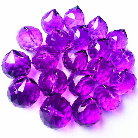 Purple Crystal Prisms Balls-ToShay.org