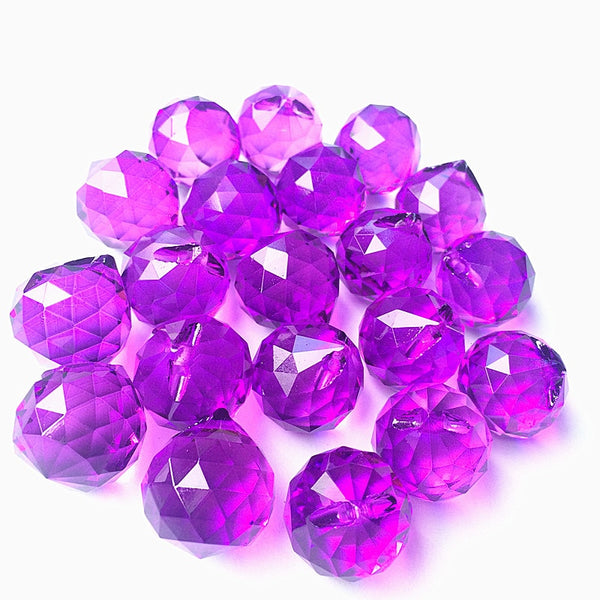 Purple Crystal Prisms Balls-ToShay.org