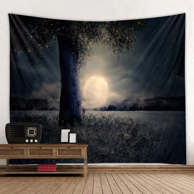 Seaside Sunset Art Tapestry-ToShay.org