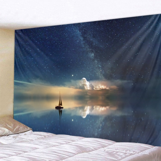 Seaside Sunset Art Tapestry-ToShay.org