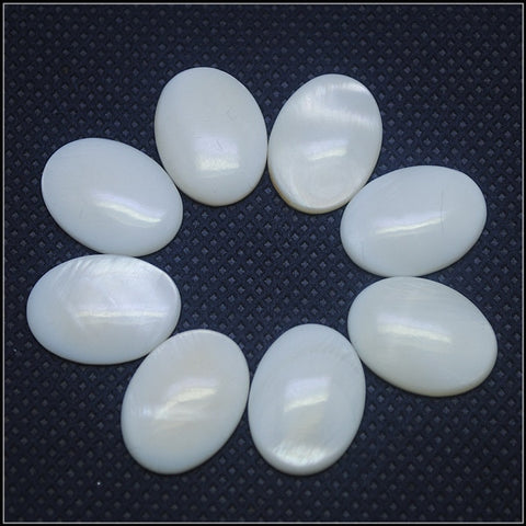 White Pearl Shell Palm Stones-ToShay.org