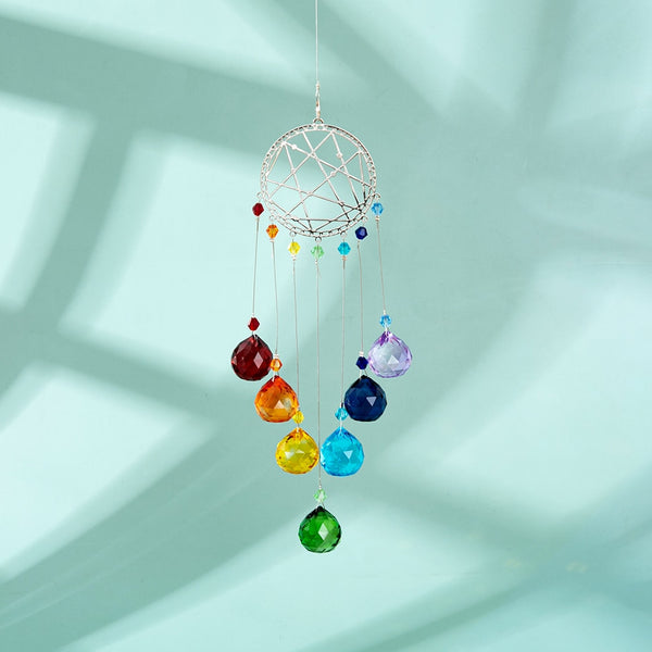 Chakra Dreamcatcher Crystal Ball Suncatcher-ToShay.org
