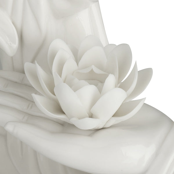 White Buddha Hand Incense Burner-ToShay.org