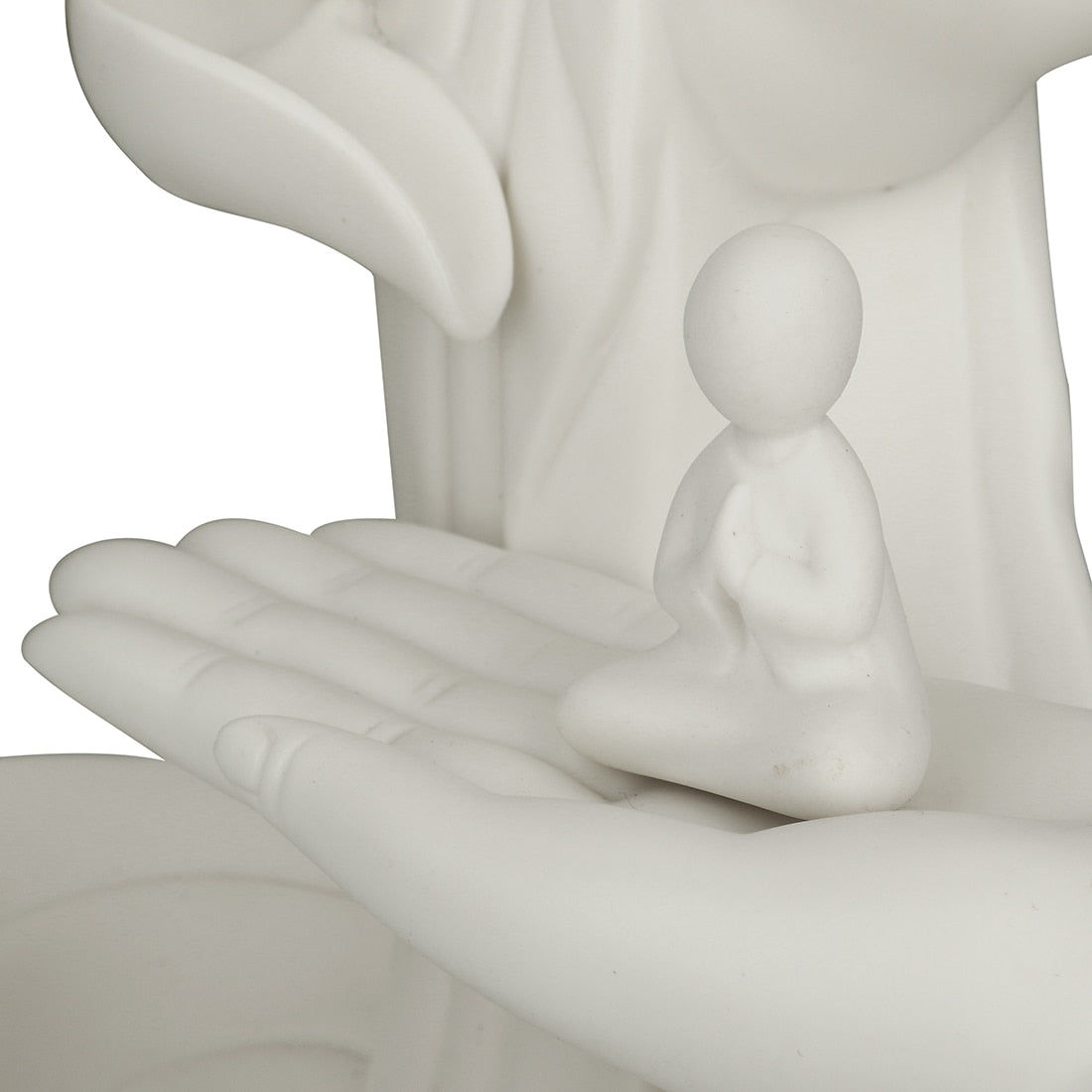 White Buddha Hand Incense Burner-ToShay.org