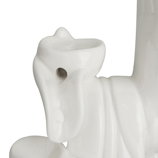 White Buddha Hand Incense Burner-ToShay.org