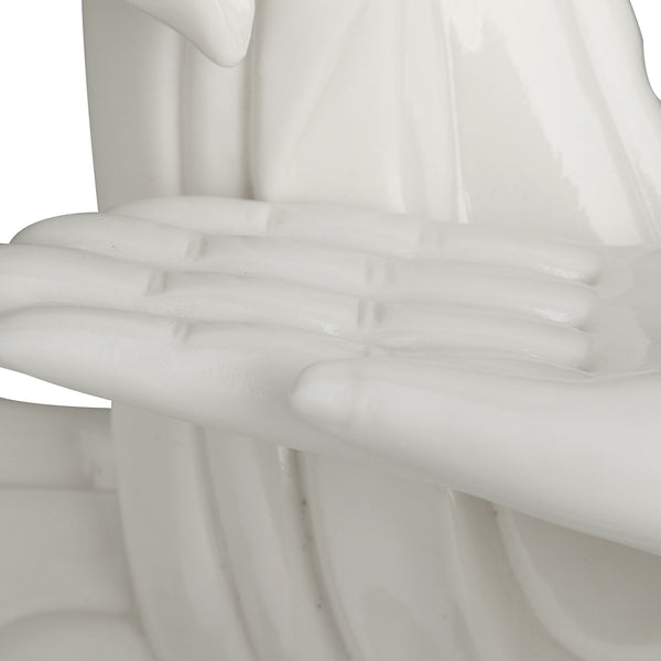 White Buddha Hand Incense Burner-ToShay.org