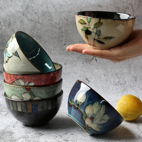 Glazed Ceramic Painted Bowls-ToShay.org