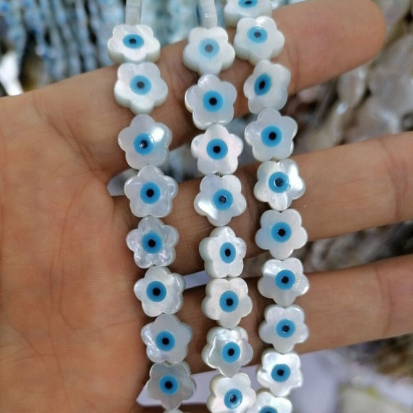 Evil Eye Pearl Shell Beads-ToShay.org