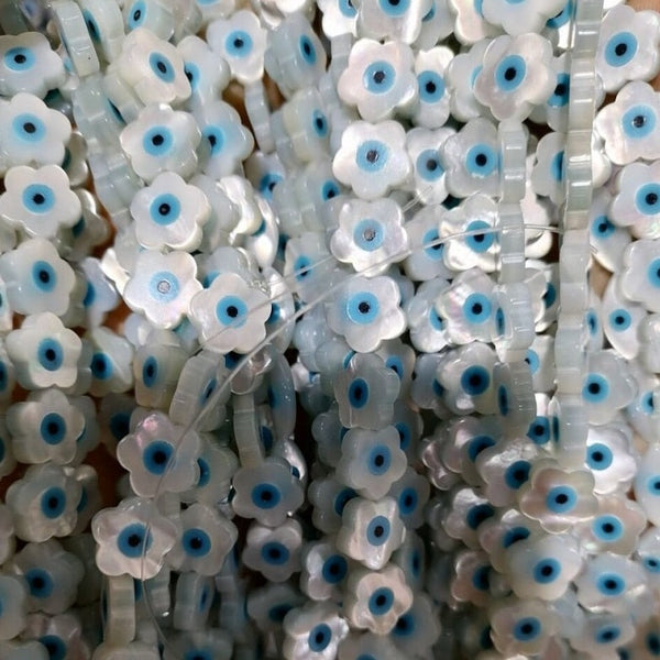 Evil Eye Pearl Shell Beads-ToShay.org