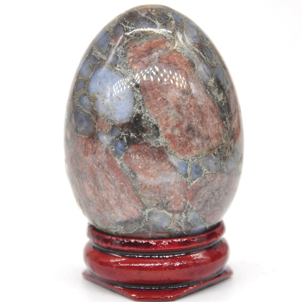 Blue Rhyolite Stone Egg-ToShay.org