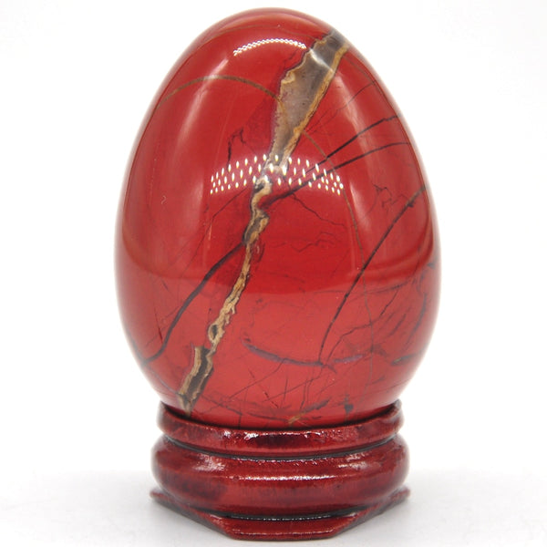 Red Chalcedony Jasper Egg-ToShay.org