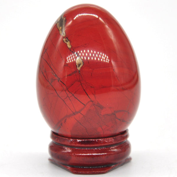 Red Chalcedony Jasper Egg-ToShay.org
