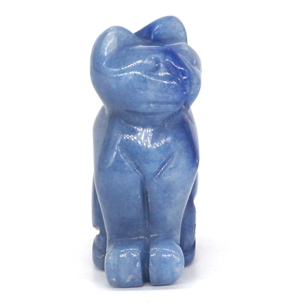 Blue Quartz Crystal Cat-ToShay.org