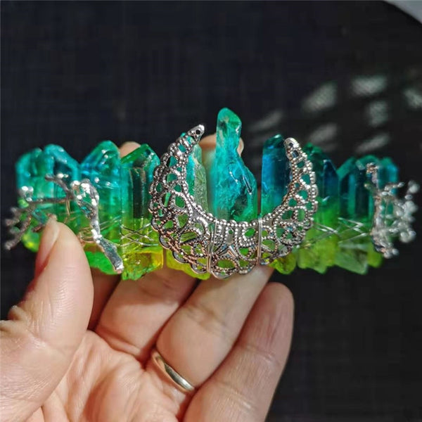 Rainbow Aura Crystal Crowns-ToShay.org