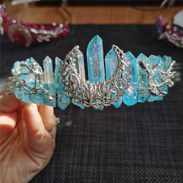 Rainbow Aura Crystal Crowns-ToShay.org