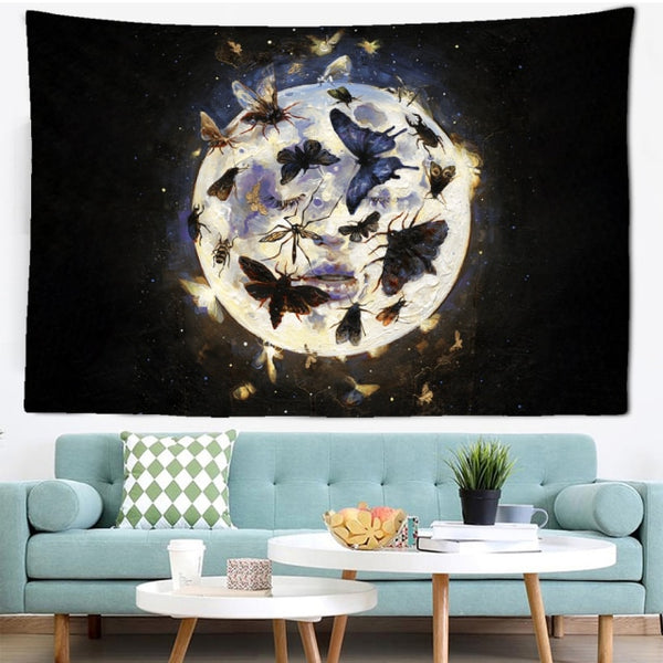 Moon Flower Wall Tapestries-ToShay.org