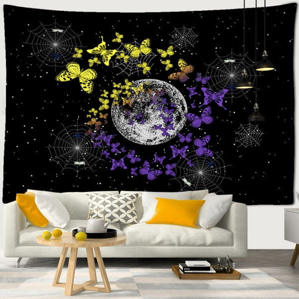 Moon Flower Wall Tapestries-ToShay.org