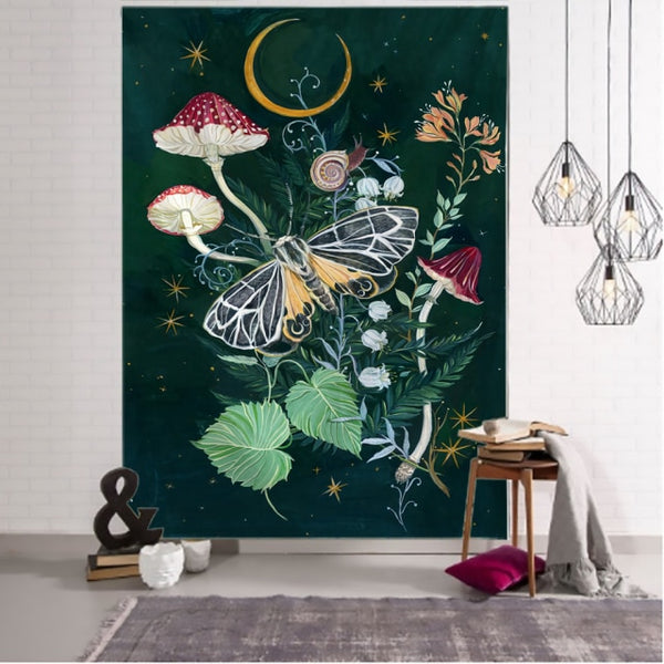 Moon Flower Wall Tapestries-ToShay.org