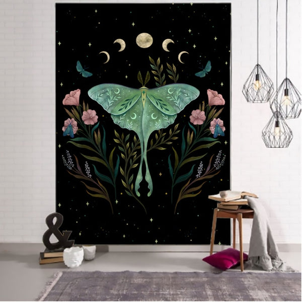 Moon Flower Wall Tapestries-ToShay.org