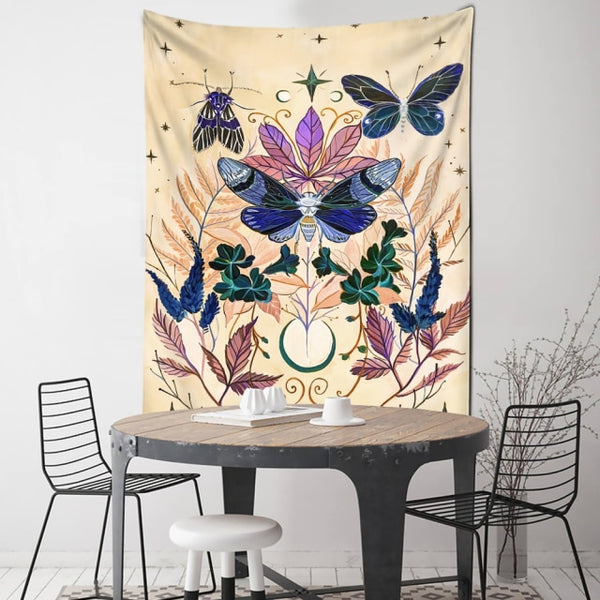 Moon Flower Wall Tapestries-ToShay.org