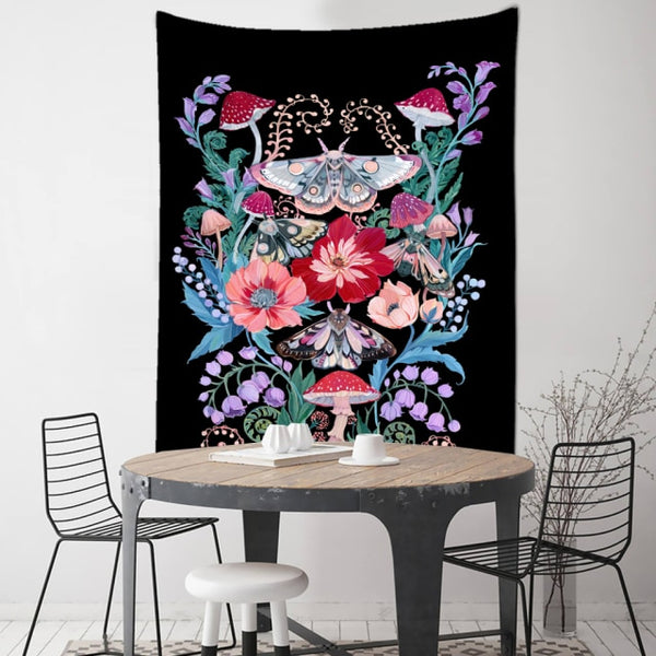 Moon Flower Wall Tapestries-ToShay.org